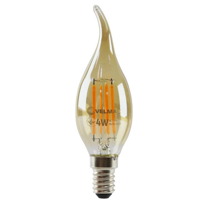 купить купить LED лампа V-Filament-Amber-C37t 4W E14 2200K 400Lm VELMAX (Велмакс)  