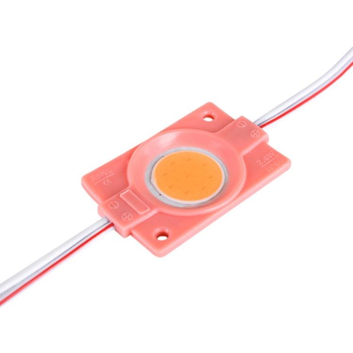 купить купить Светодиодный модуль BRT COB 2.4W круглый PINK, 12В, IP65 розовый  