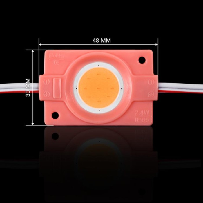купить купить Светодиодный модуль BRT COB 2.4W круглый PINK, 12В, IP65 розовый  