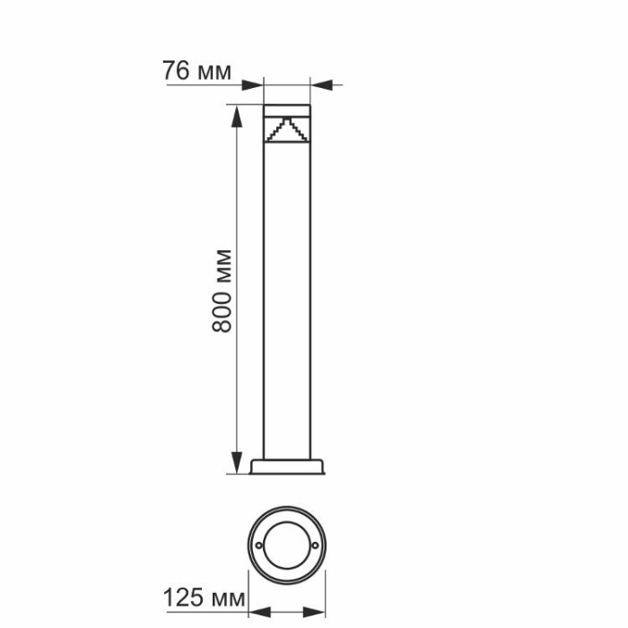 купить купить LED Світильник архітектурний AR05 IP54 VIDEX 3W 2700K (80 см)  