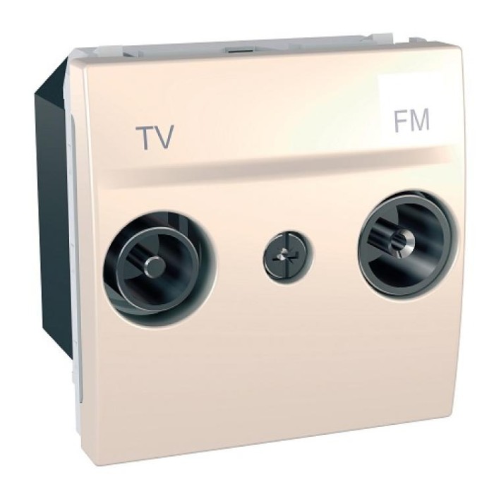 купить купить Розетка оконечная телевизионная TV/FM 2-м Unica Schneider Electric (Шнейдер Электрик)  