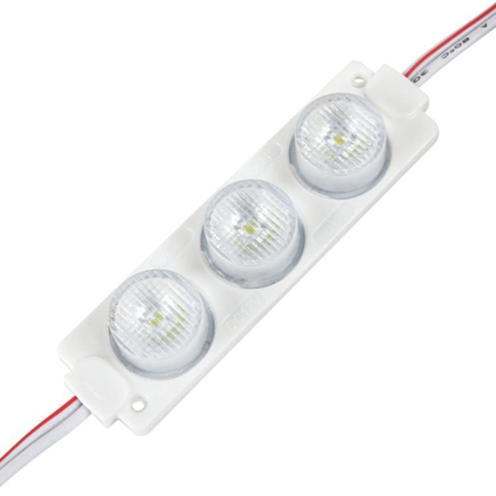 купить купить Светодиодный модуль BRT XG6 3030-3 led W 3W 12В 7000K линза 3 бочки  