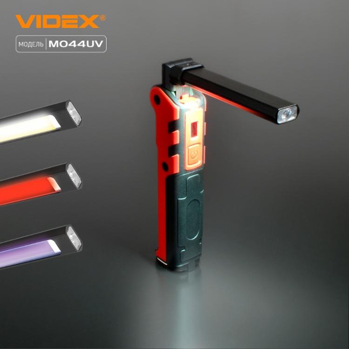 купить купить Портативний багатофункціональний ліхтарик VIDEX VLF-M044UV 400Lm 4000K  