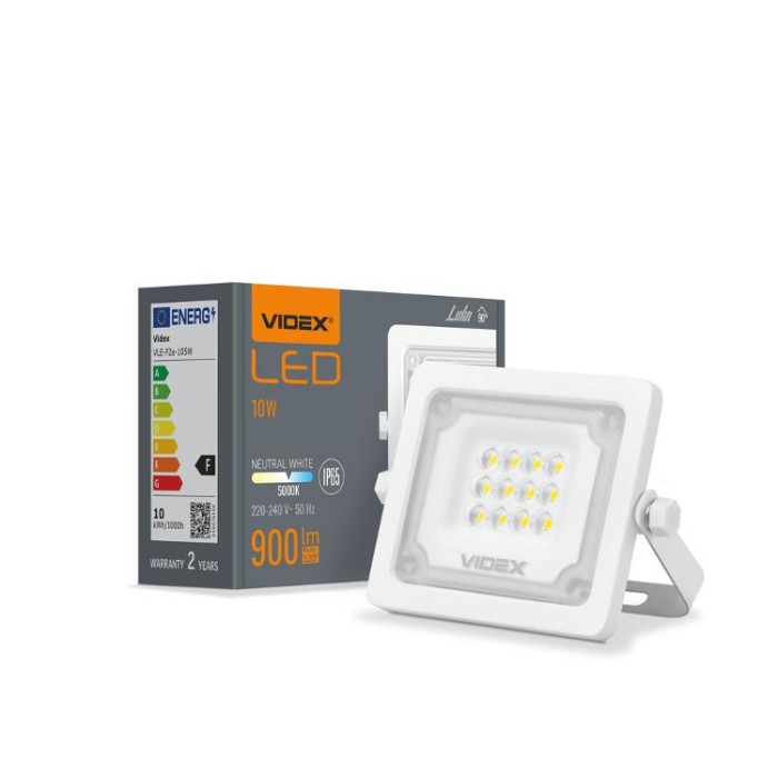 купить купить LED прожектор VIDEX F2e 10W 900Lm 5000K 220V  