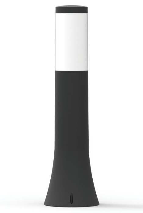 Світильник GARDEN великий, 40W, E27, IP44, ударост. PC/PP, чорний, (016 038 010120)