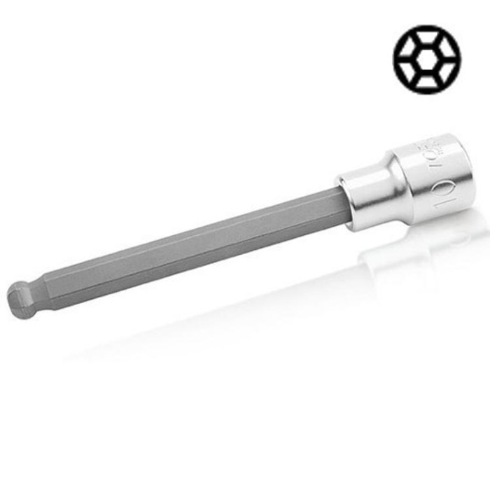 купить купить Головка с насадкой HEX TOPTUL 10 мм 140мм 1/2&quot; с шаром BCSA1610  