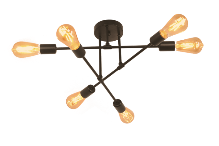 Світильник VELMAX V-CL-LINE3-Bl, max 60W*6, E27, 220V