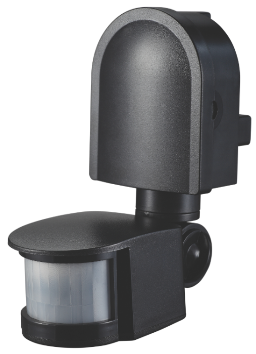 Датчик руху VELMAX V-ІМS-13, AC220V, кут 180°, (ST10F), чорний