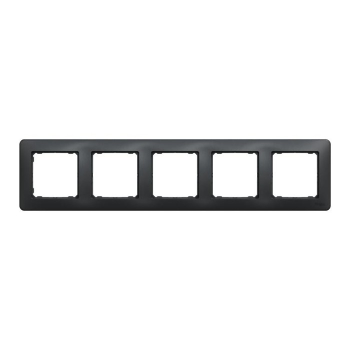Рамка 5-постова Чорний Sedna Design Schneider Electric