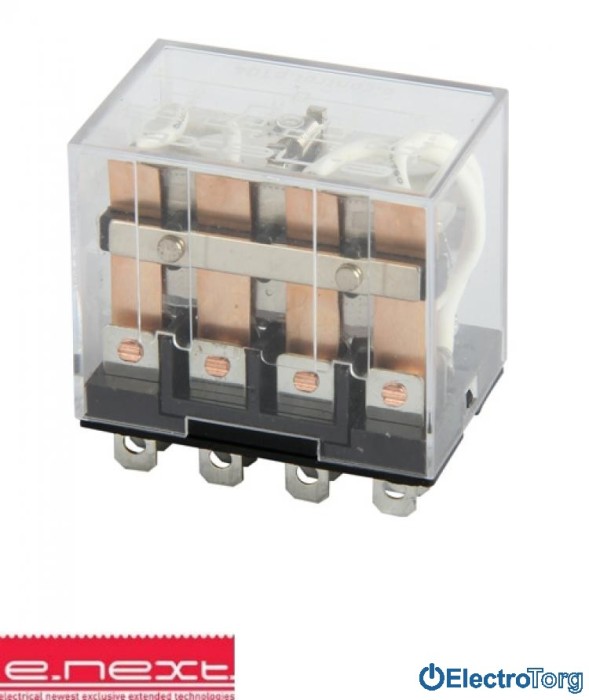 купить купить Реле промежуточное e.control.p1046, 10А, 230В АC, на 4 группы контактов, катушка E.NEXT(Енекст)  