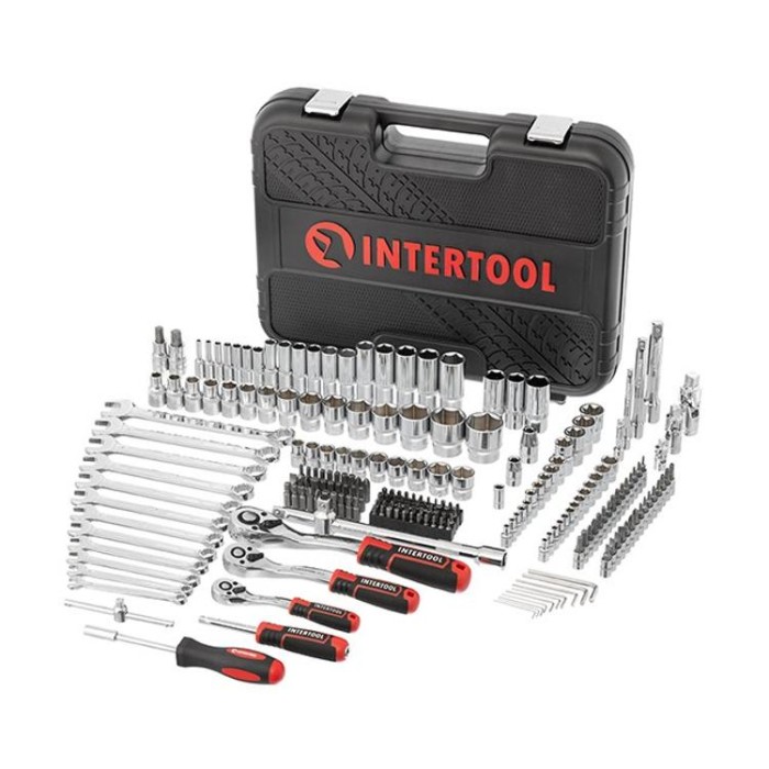 купить купить Набор инструментов 1/2&quot;&amp;3/8&quot;&amp;1/4&quot;, 219ед., Cr-V STORM INTERTOOL ET-8219  