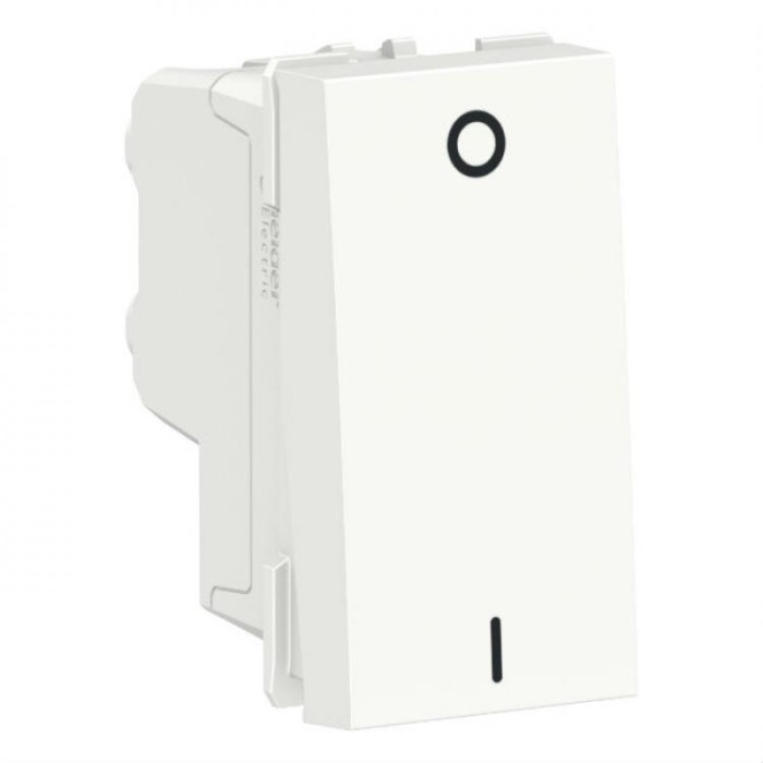 купить купить Двухполюсный выключатель 16А 1 м белый Unica New Schneider Electric (Шнайдер Электрик)  