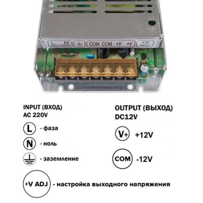 купить купить Блок питания OEM DC12 150W 12,5А TR-150-12  