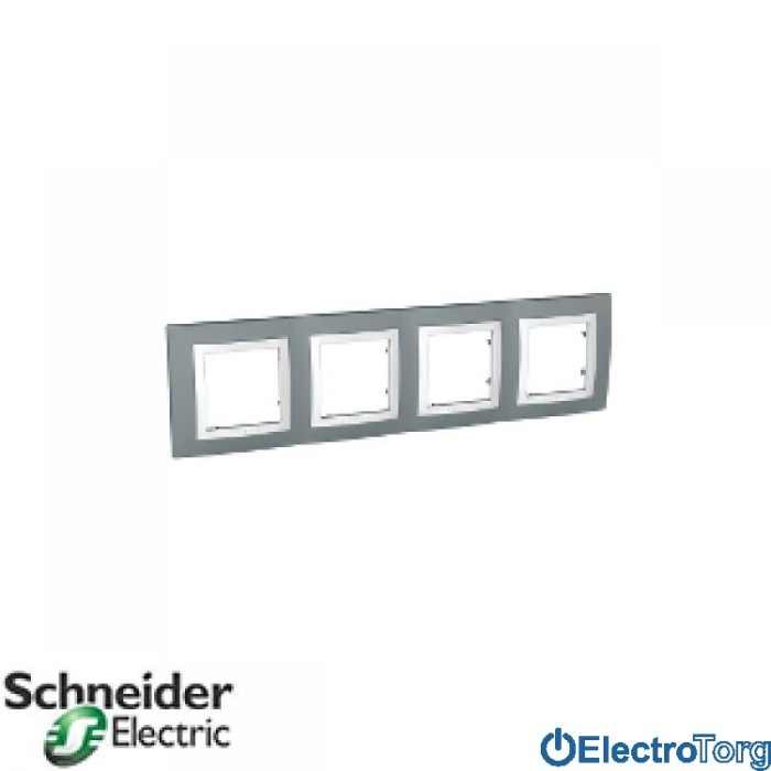Рамка четверная горизонтальная Unica Basic Schneider