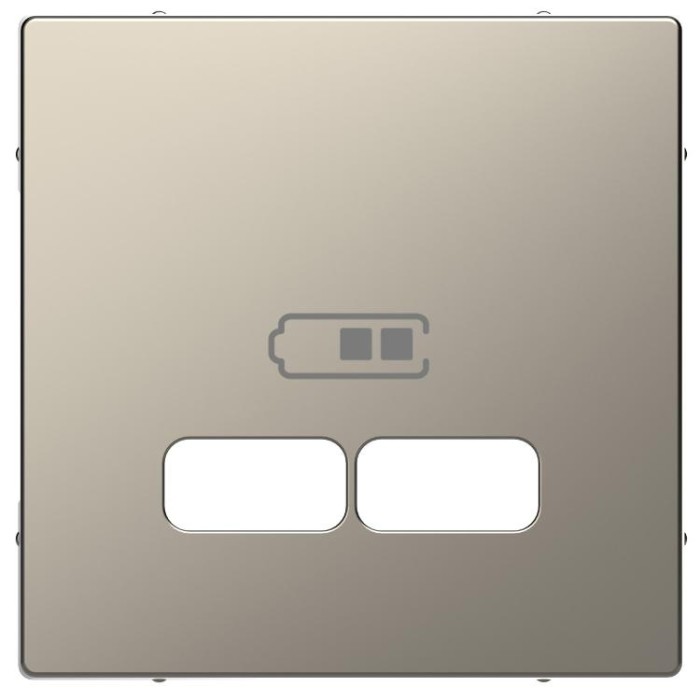 купить купить Центральная накладка USB 2,1A никель Merten D-Life Schneider Electric (Шнайдер Электрик)  