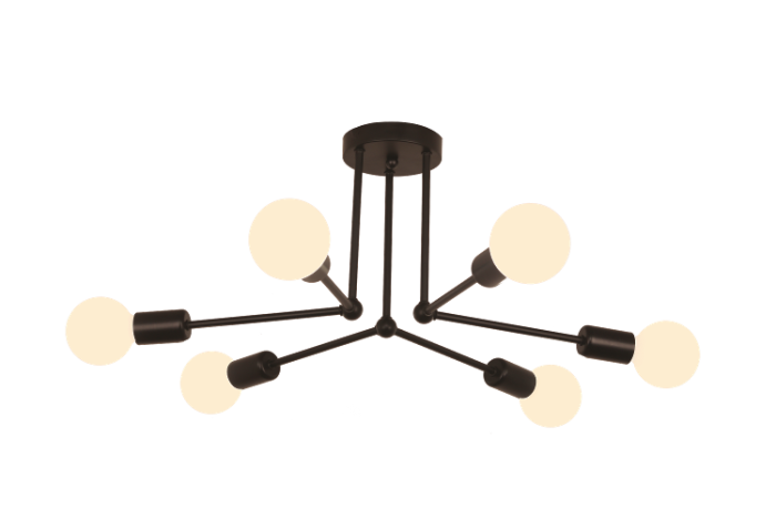 Світильник VELMAX V-CL-LINE2-Bl, max 60W*6, E27, 220V
