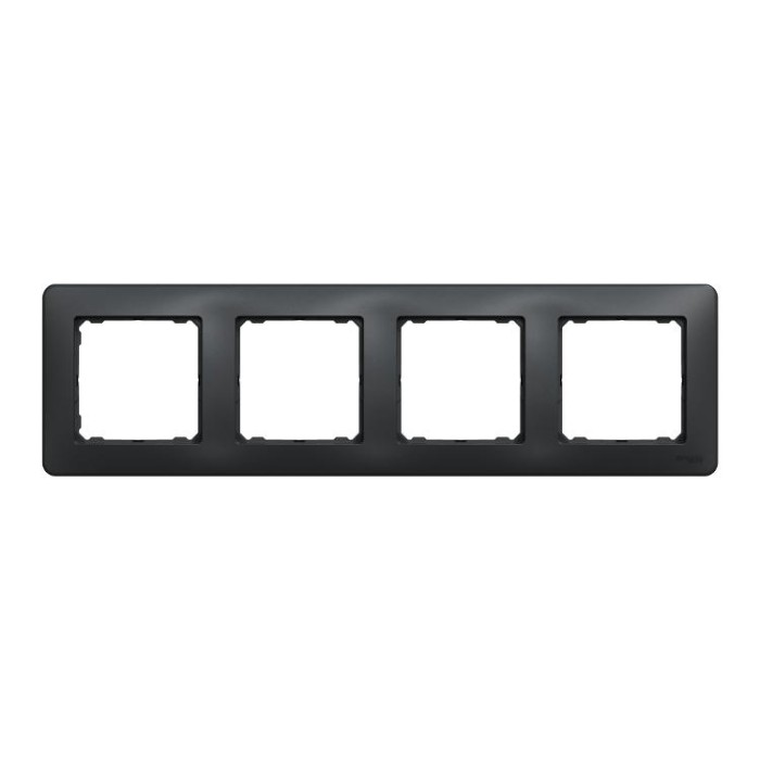 Рамка 4-постова Чорний Sedna Design Schneider Electric