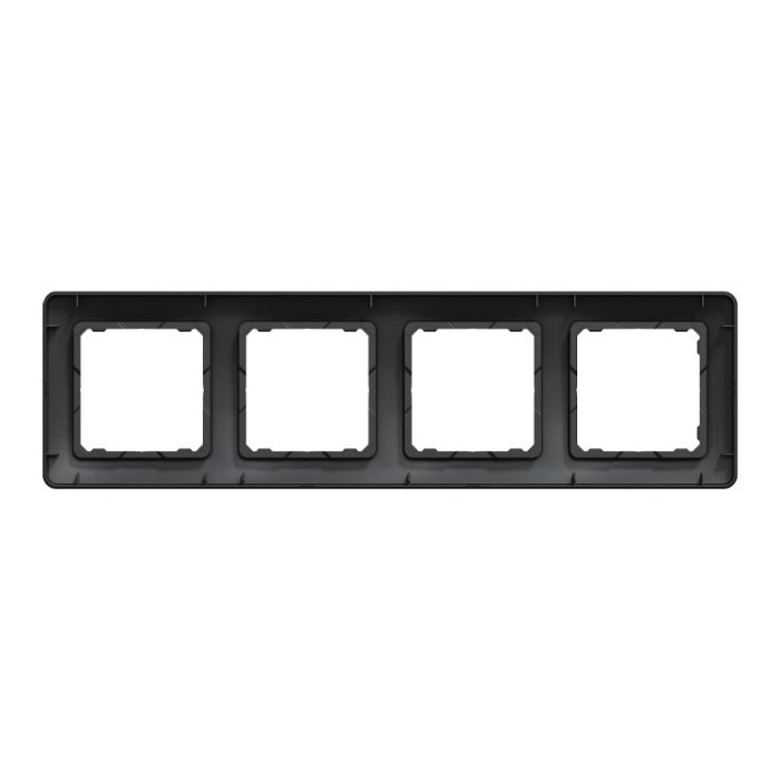 Рамка 4-постова Чорний Sedna Design Schneider Electric