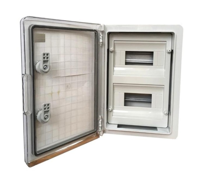Корпус пластиковий ЩРН-П-16 PRO, пр. дв. ABS IP65 8х2 250х350х150 Україна