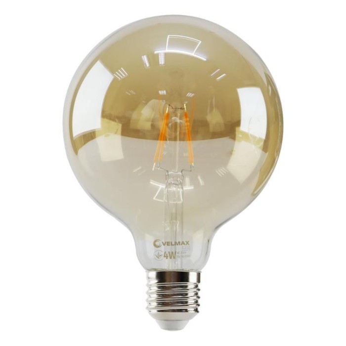 купить купить LED лампа V-Filament-Amber-G125 4W E27 2200K 400Lm VELMAX (Велмакс)  