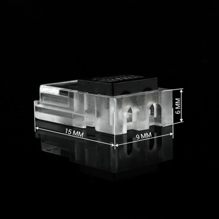 купить купить Коннектор для светодиодных лент OEM SC-26-SW-8-2 8 мм, 2 pin, (провод-лента), invisible style  