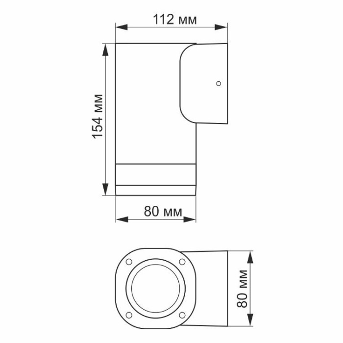 купить купить LED Світильник архітектурний AR071G IP54 VIDEX GU10  