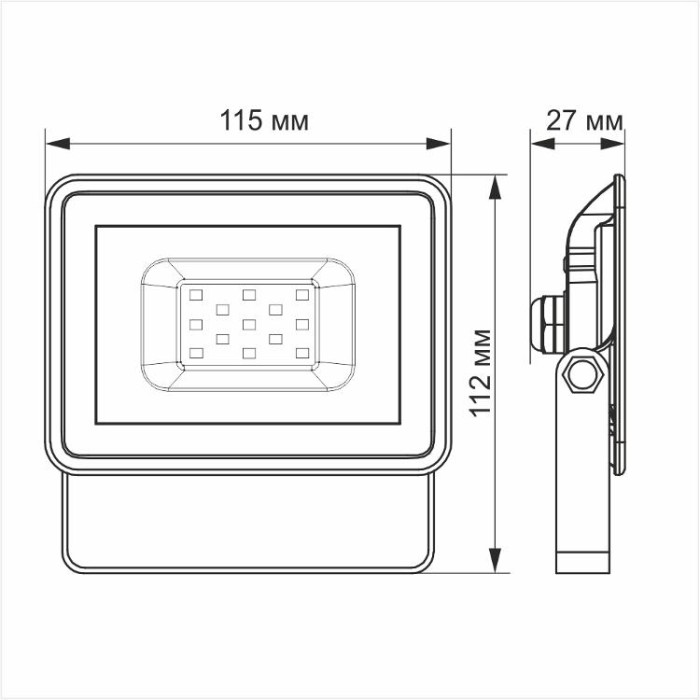 купить купить LED прожектор VIDEX Fe 10W 5000K 12V  