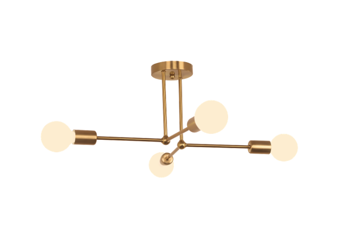 Світильник VELMAX V-CL-LINE1-G, max 60W*4, E27, 220V