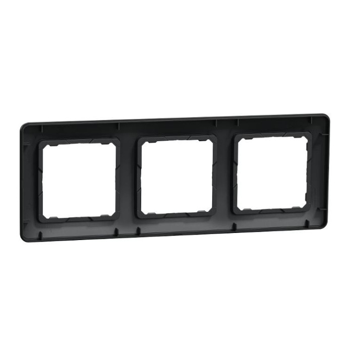 Рамка 3-постова Чорний Sedna Design Schneider Electric