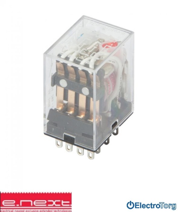 купить купить Реле промежуточное e.control.p346L  с Led индикацией  3А, 230В АC, на 4 группы контактов, катушка E.NEXT(Енекст)  