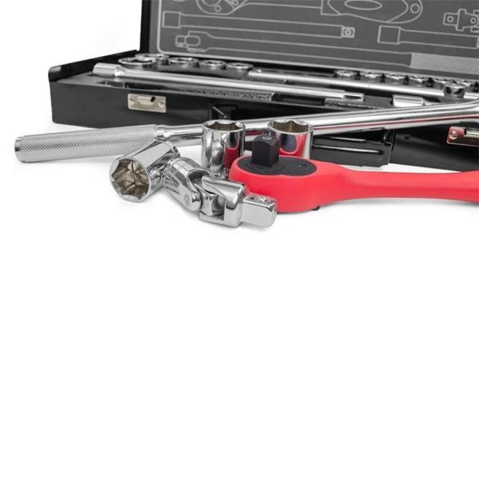 купить купить Профессиональный набор инструмента 1/2&quot;, 25 ед (гол. 10-32 мм) INTERTOOL ET-6025  