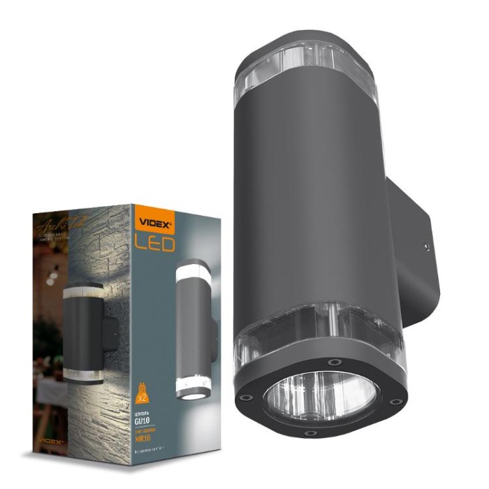 купить купить LED Світильник архітектурний AR072G IP54 VIDEX GU10x2  