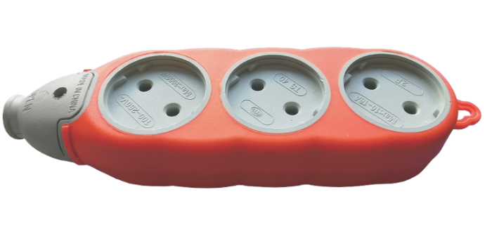 Колодка б/з, 3+3 гнізда, 16А, СВІТ-БУД електро