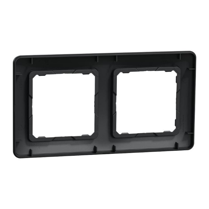 Рамка 2-постова Чорний Sedna Design Schneider Electric