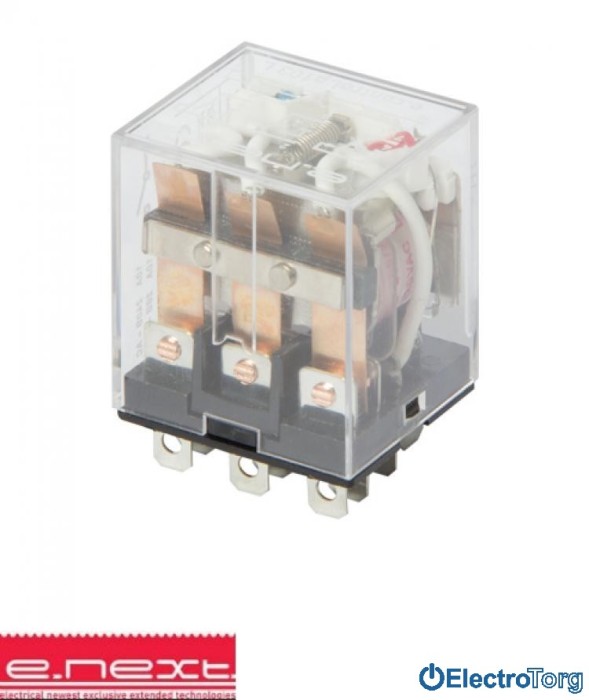 купить купить Реле промежуточное e.control.p1036L  с Led индикацией  10А, 230В АC, на 3 группы контактов, катушка E.NEXT(Енекст)  