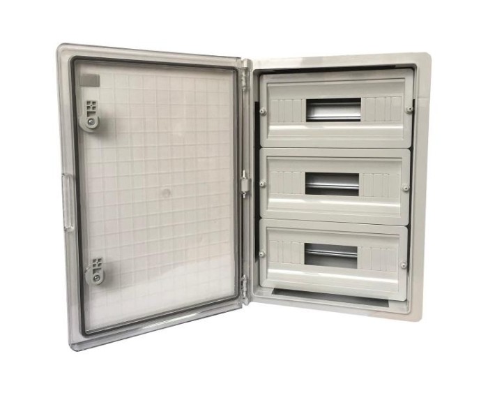 Корпус пластиковий ЩРН-П-42 PRO, пр. дв. ABS IP65 14х3 350х500х190 Україна