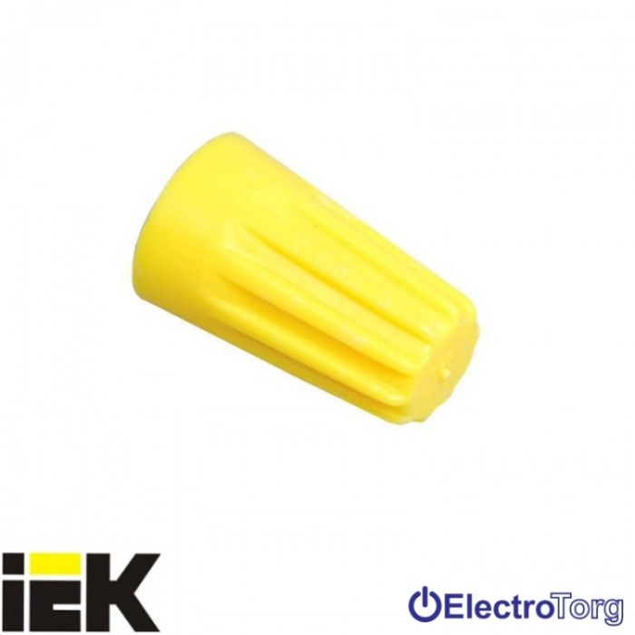 Соединительный изолирующий зажим типа СИЗ-1 1,0-3,0 желтого цвета ИЭК(100 шт)