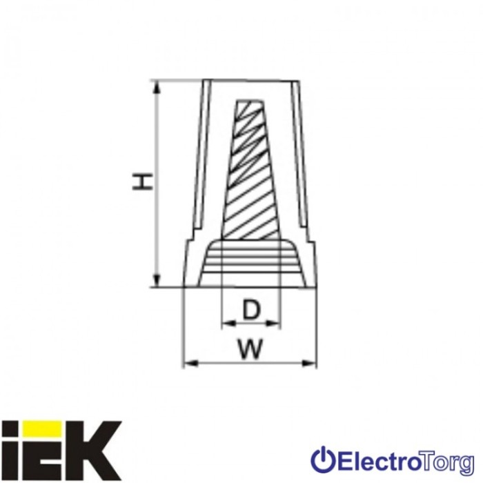 Соединительный изолирующий зажим типа СИЗ-1 1,0-3,0 желтого цвета ИЭК(100 шт)