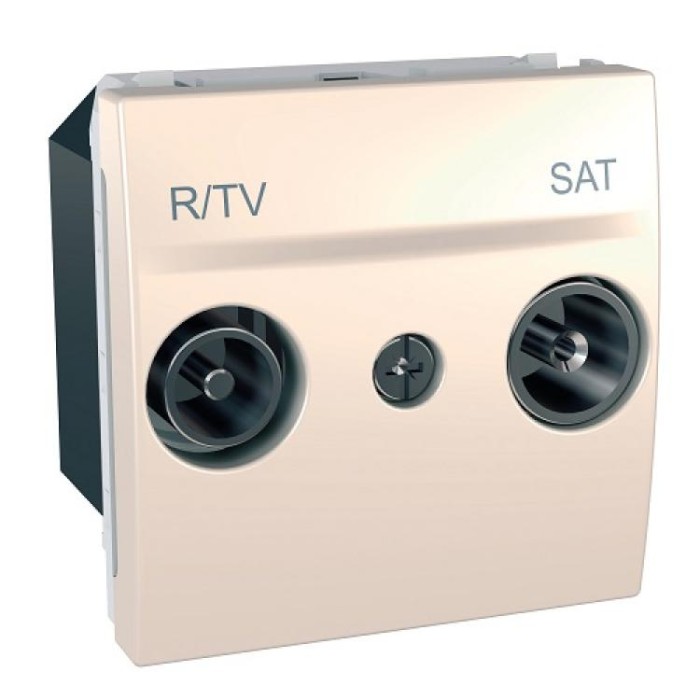 купить купить Розетка телевизионная проходная TV/R/SAT 2-м Unica Schneider Electric (Шнейдер Электрик)  