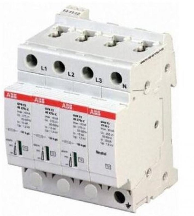 купить купить Ограничитель импульсных перенапряжений OVR T2 3N 40-275 P ABB  