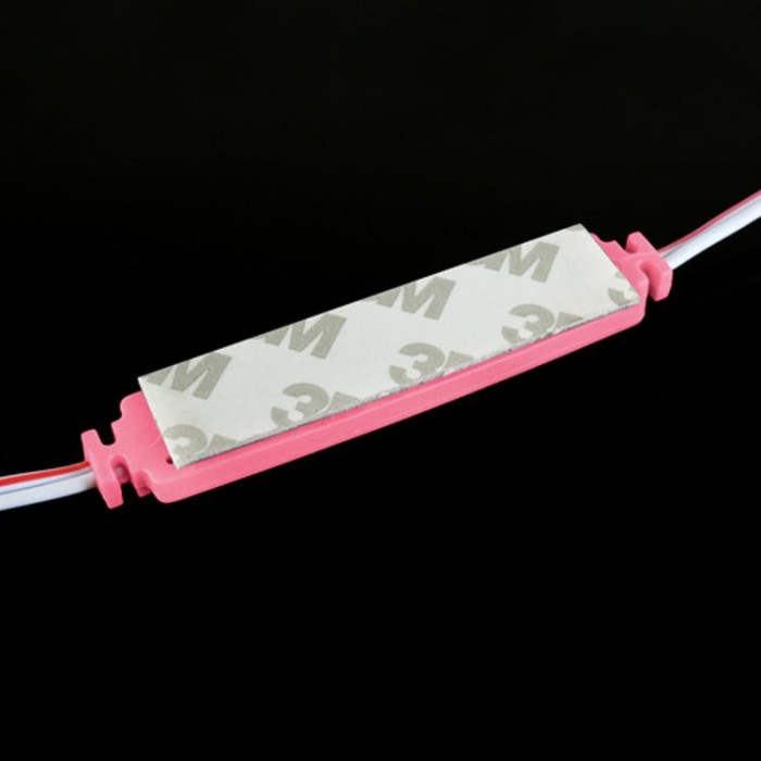 купить купить Светодиодный модуль BRT XG194 5630-3 led W 1,5W PINK, 12В, IP65 розовый с линзой полусфера  