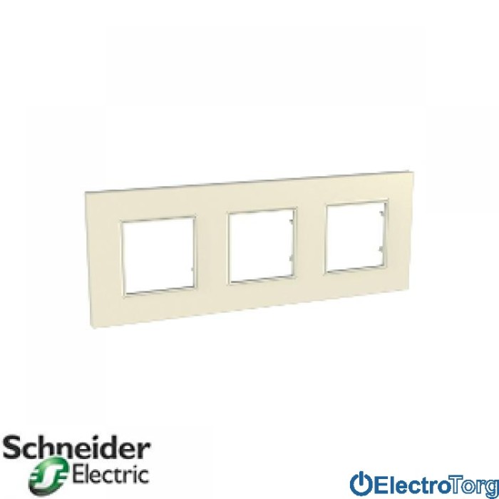 Рамка тройная горизонтальная Unica Quadro Schneider