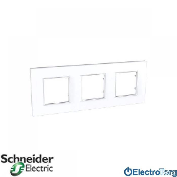 Рамка тройная горизонтальная Unica Quadro Schneider