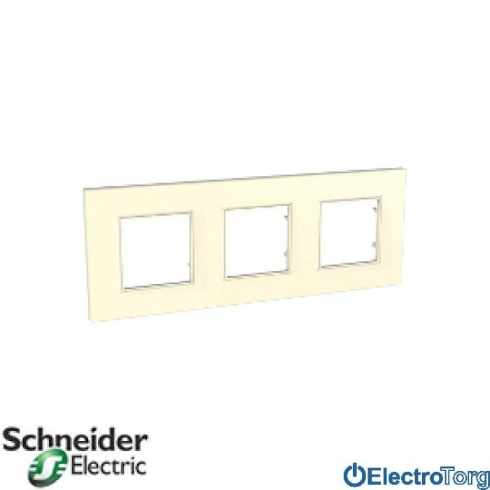 Рамка тройная горизонтальная Unica Quadro Schneider