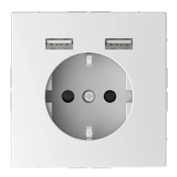 купить купить Розетка Schuko с 2- USB 2,4 A белый лотос SD Schneider Electric (Шнайдер Электрик)  