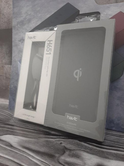купить купить Набір: Павербанк HAVIT HV-H347 Black 10000mAh + Кабель-Брелок HAVIT HV-H651 Lightning  