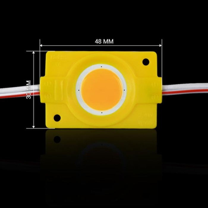 купить купить Светодиодный модуль BRT COB 2.4W круглый YELLOW, 12В, IP65 желтый  