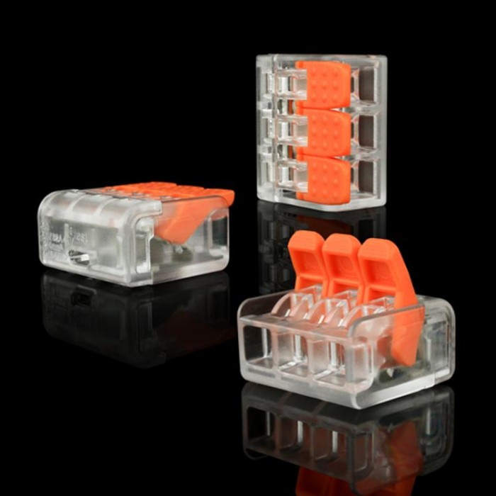 купить купить Клемма быстрого монтажа WT-463 3 входа 32А 400В 0.14-4mm2  