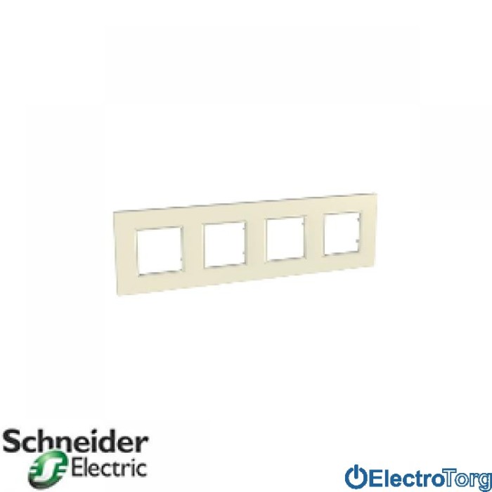 Рамка четверная горизонтальная Unica Quadro Schneider