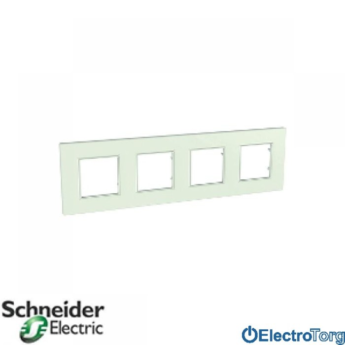 Рамка четверная горизонтальная Unica Quadro Schneider